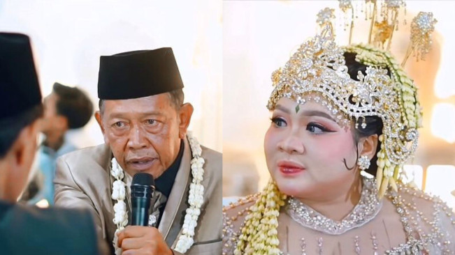 Viral Kakek Menikah dengan Mahar Rp3 Miliar (TikTok/@av.mediaku)